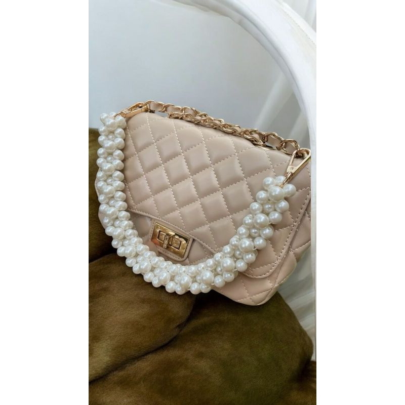 (PO) BELY BAG STRAP-Tali Tas Manik/Strap Tas Mutiara/Pearl Strap/Strap Bag