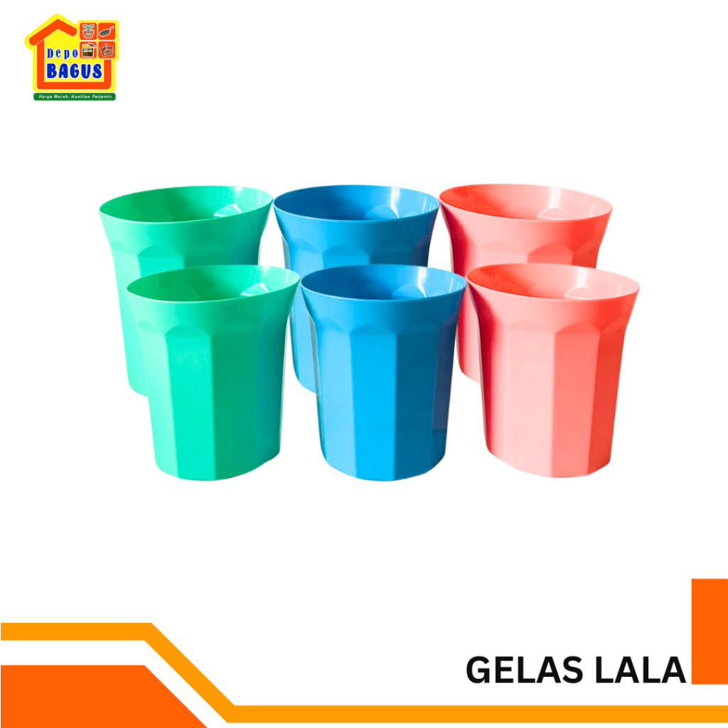 Gelas Minum Plastik Warna Pastel, Gelas Plastik Anti Pecah, Gelas Cup