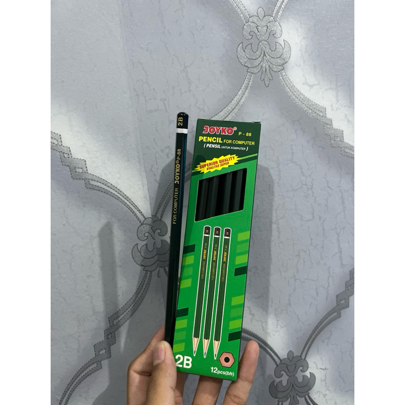 

PENSIL 2B JOYKO P-88 HIJAU (1 PAK = 12 PCS) | PENSIL KAYU
