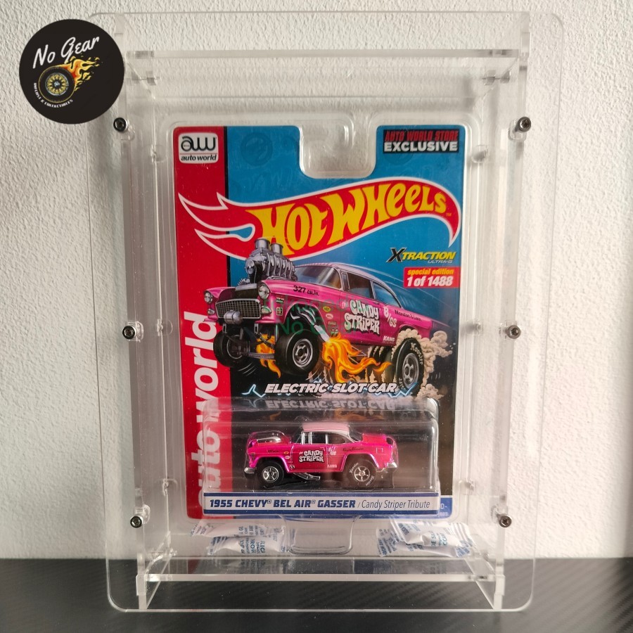 Hotwheels Auto World Chevy bell air gasser candy stripper pink