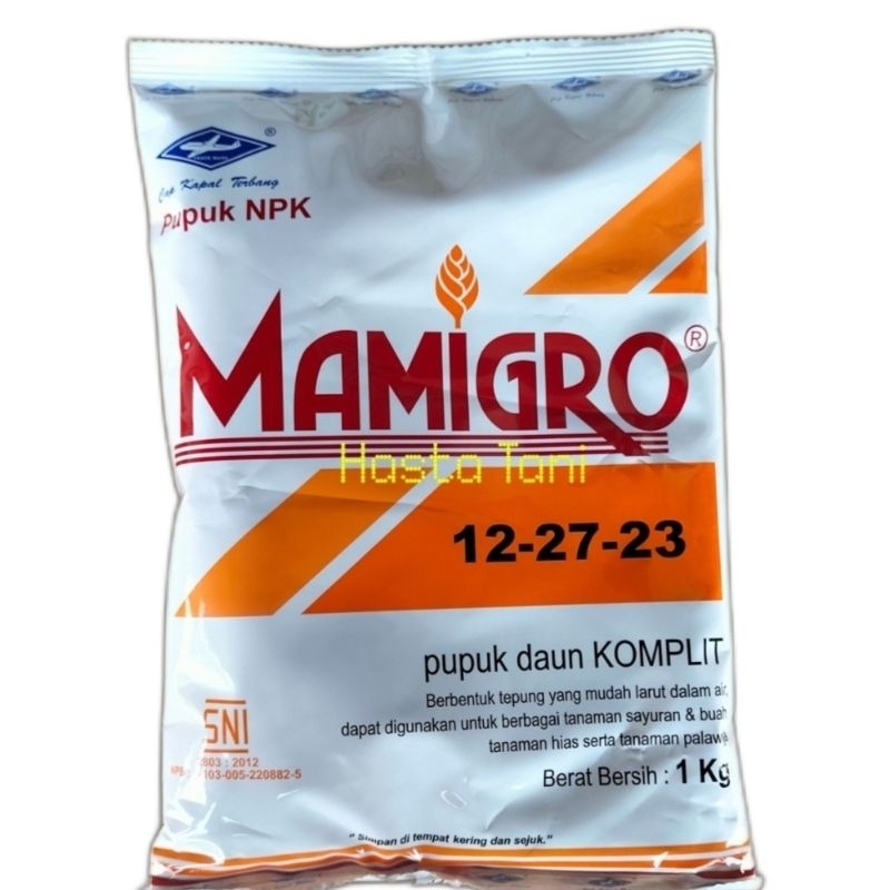 Pupuk MAMIGRO 12 - 27 - 23 @1Kg