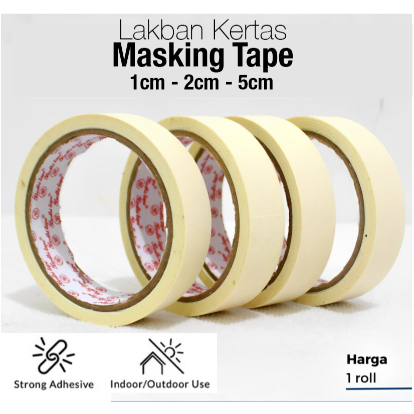 

Masking Tape Lakban Kertas Solasi isolasi