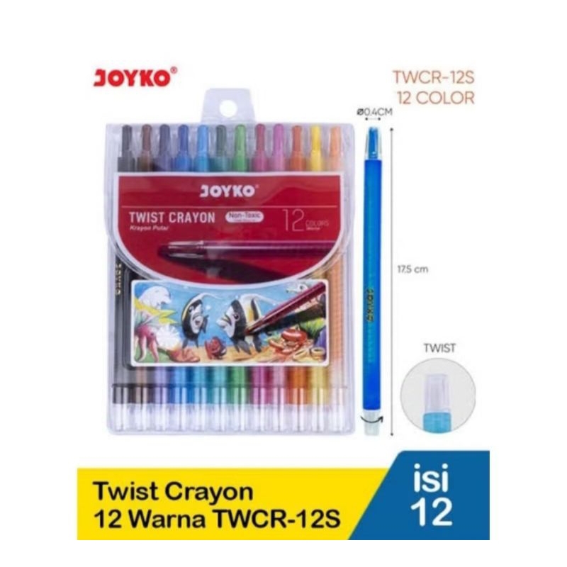 

CRAYON PUTAR JOYKO 12 WARNA / ROLLING CRAYON JOYKO 12 COLOUR (PANJANG)