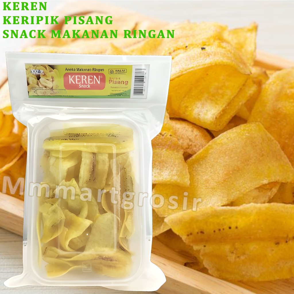 

Keren Snack / Keripik Pisang Original / Aneka Makanan Ringan / 150gr