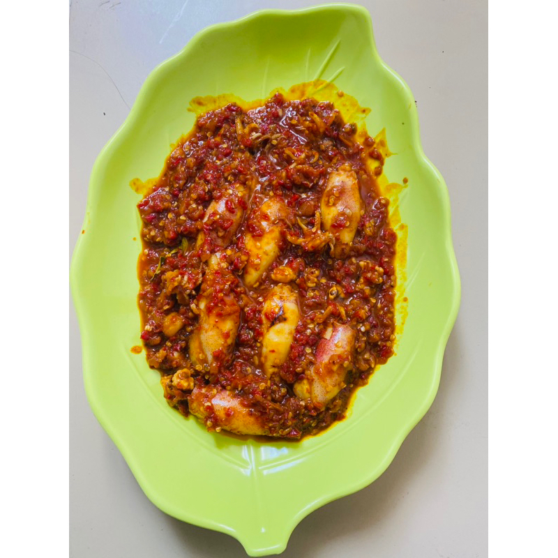 

SAMBAL CUMI UTUH (bertelur)khas pantura HOMEMADE pack vakum