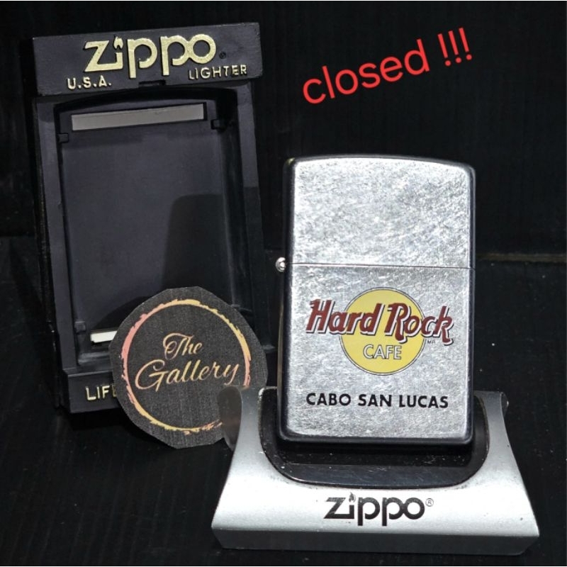 ORIGINAL ZIPPO OFFICIAL HARD ROCK CAFE CABO SAN LUCAS (CLOSESD) SUPER RARE