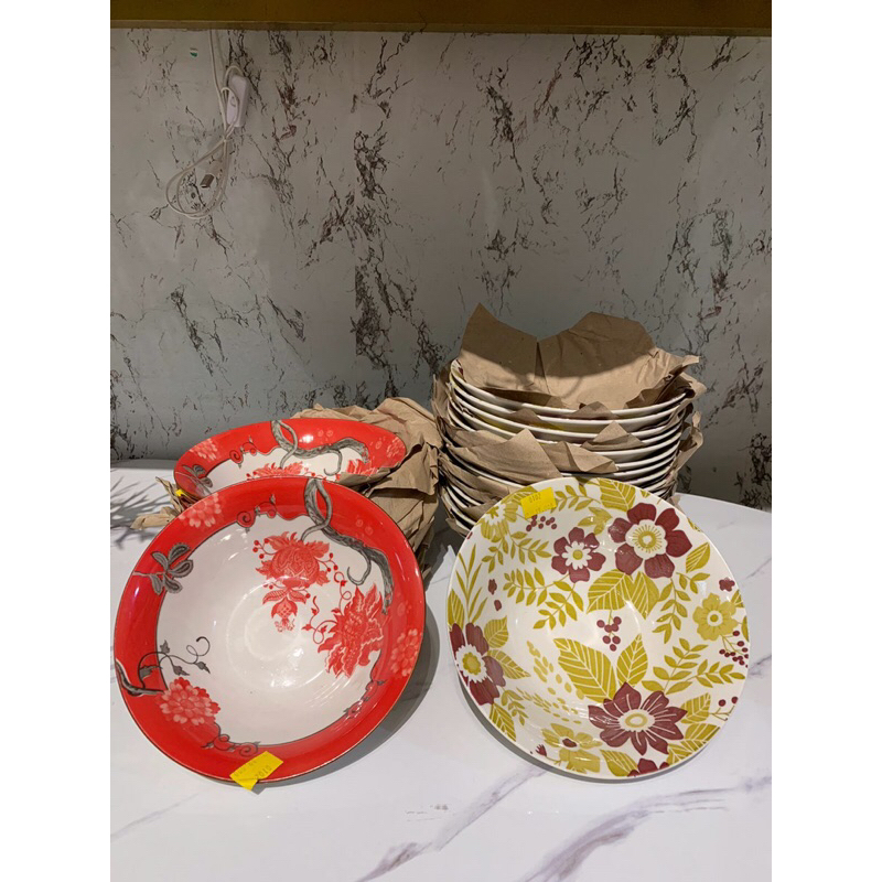 0102/MANGKOK KERAMIK MOTIF DECAL JEPANG