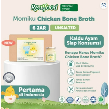 

[NEW LAUNCH] Realfood Momiku Chicken Bone Broth Unsalted & Salted
