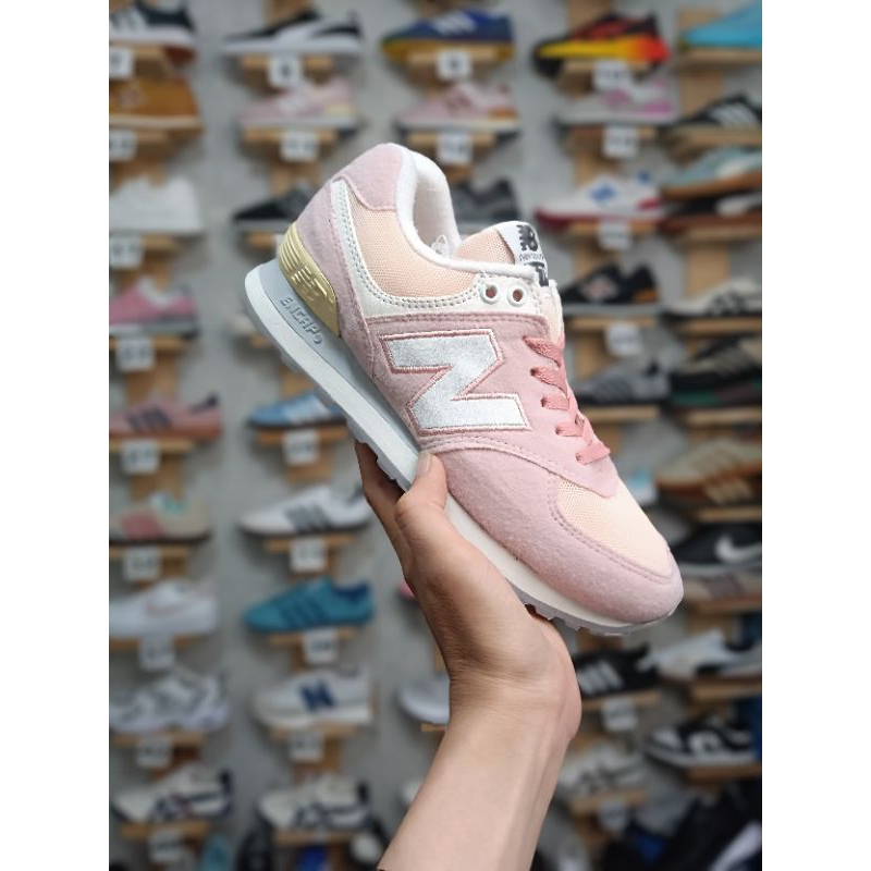 BIG SALE  SEPATU NB 575 PINK WHITE