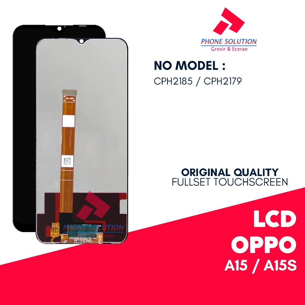 LCD Oppo A15 / A15S - Fullset Touchscreen 100% ORIGINAL - Garansi 1 Bulan