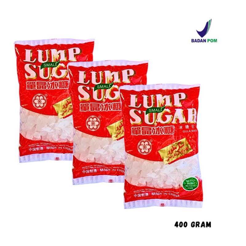 

sugar lump / lump sugar / gula batu / rock sugar 400 gram / gula batu kristal