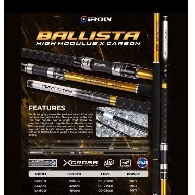 Joran Surf IROLY Ballista -  390/420/450cm Joran Surf Sambung 3