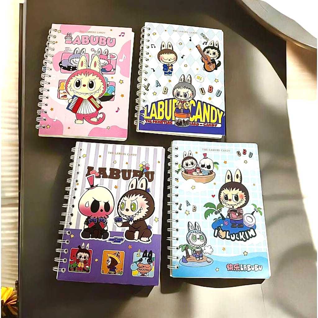 

PROMO 7.7 Notebook Ring LABUBU - Buku Catatan Scrapbook/notebook karakter labubu//labubu lucu//notebook labubu viral/notebook murah