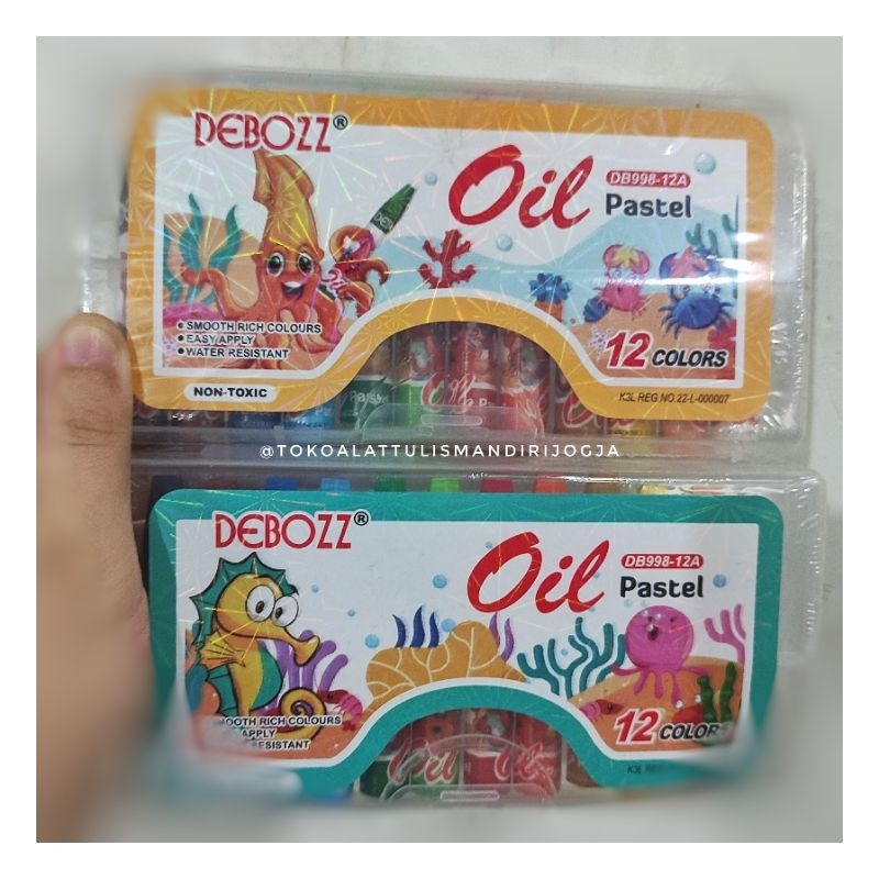 

[ 1 PC ] ada Kemasan Baru! warna palette : Pumpkin & Mint // DEBOZZ®️ Oil Pastel 12 colors