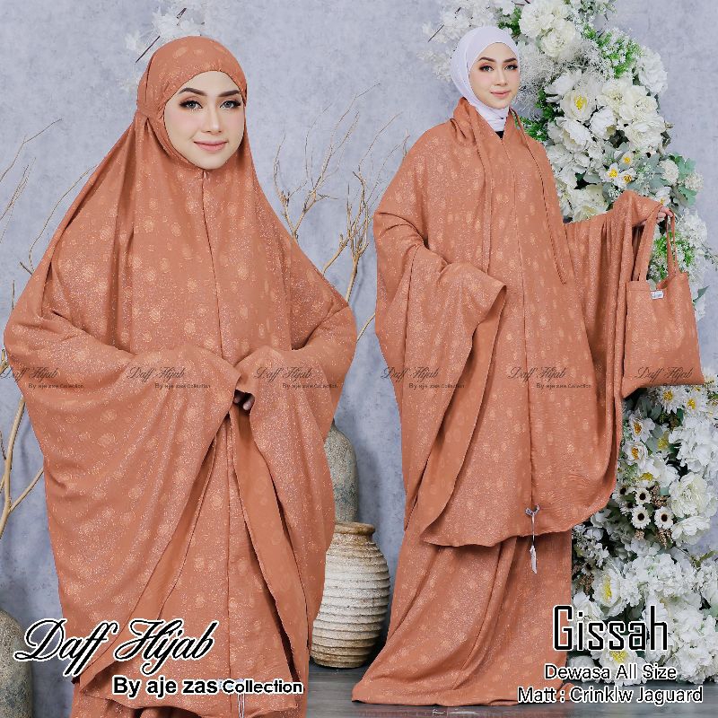 DAFF Hijab - Mukena Dewasa 2in1 Crinkle Jaguard
