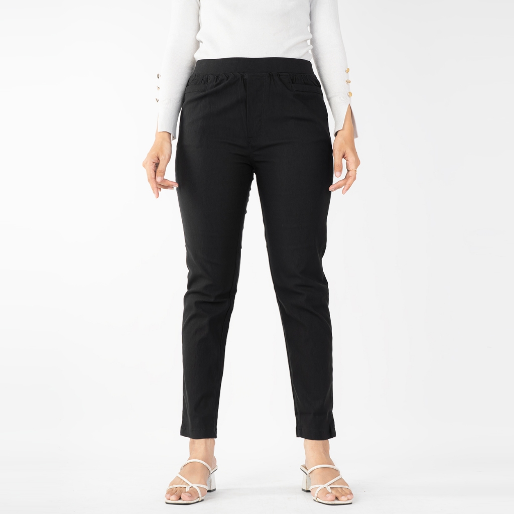 HaymeeIDN - Celana Basic Wanita Celana Skinny Cewek Bawahan Kerja Cewe Bahan Soft Jeans