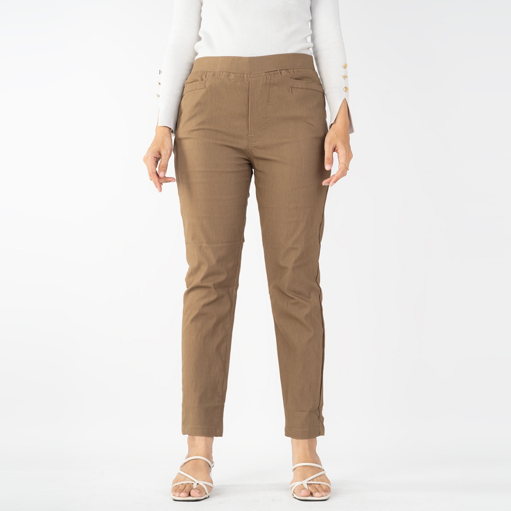 HaymeeIDN - Celana Basic Wanita Celana Skinny Cewek Bawahan Kerja Cewe Bahan Soft Jeans