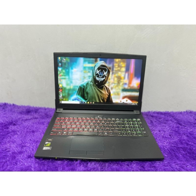 Laptop Gaming Aftershock N850H GTX 1050Ti total 12 GB dedicate 4GB GDDR5 128bit