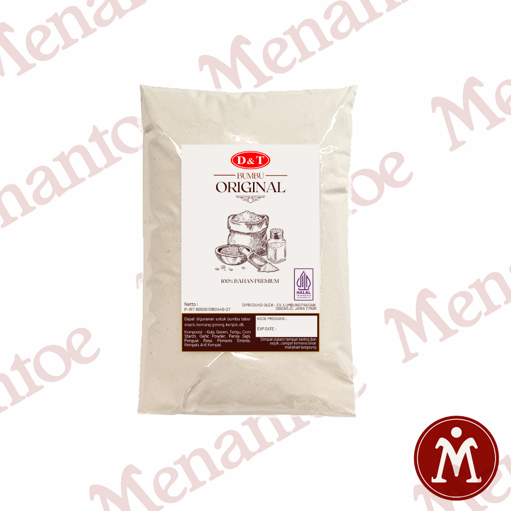 

Bumbu Tabur Rasa Original/Asin Gurih - Bumbu Kentang / Snack / Tahu Crispy - Halal