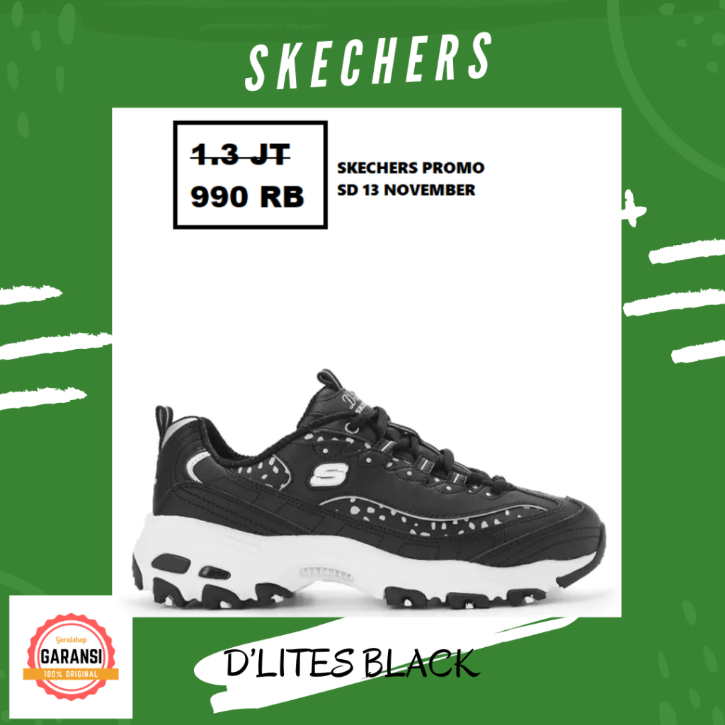 Sepatu Wanita Skechers ORI seri DLITES
