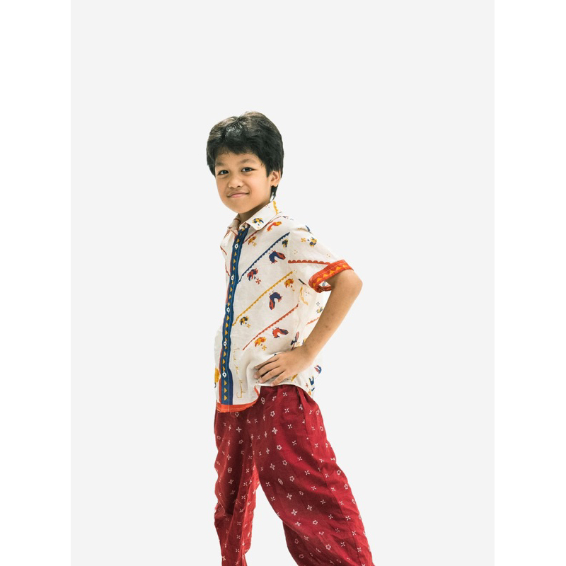[TIDAK BARU] SEJAUH MATA MEMANDANG KEMEJA AYAM KIDS SIZE L
