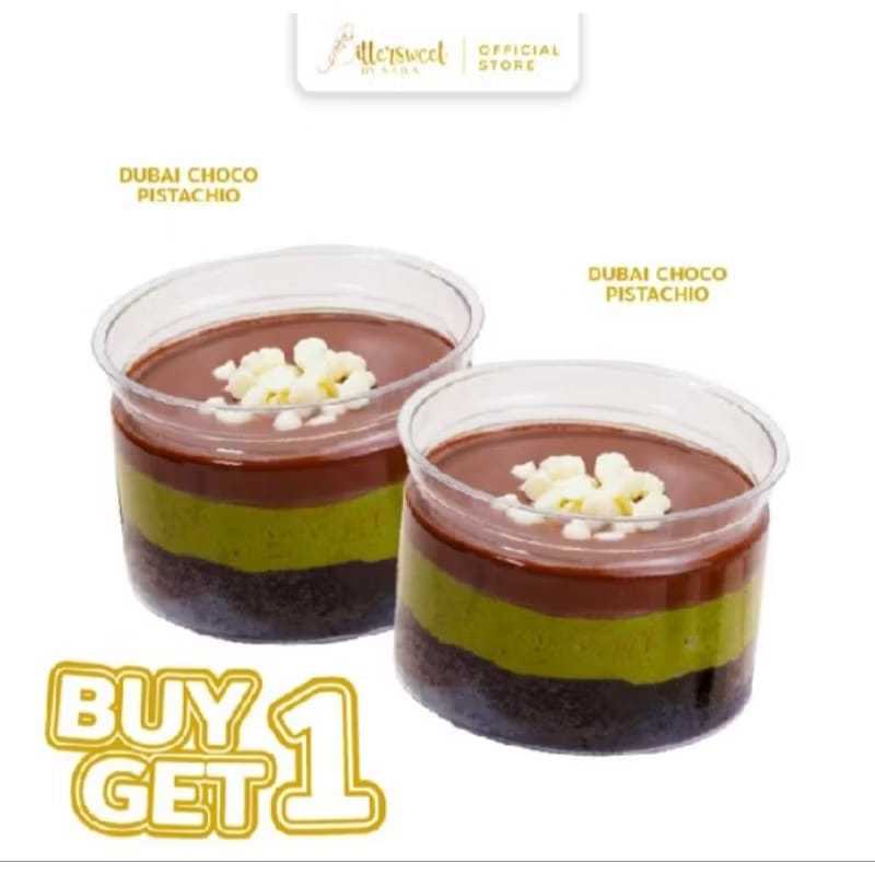 

BITTERSWEET BY NAJLA - BUY 1 GET 1 DUBAI CHOCO PISTACHIO (READY STOCK)