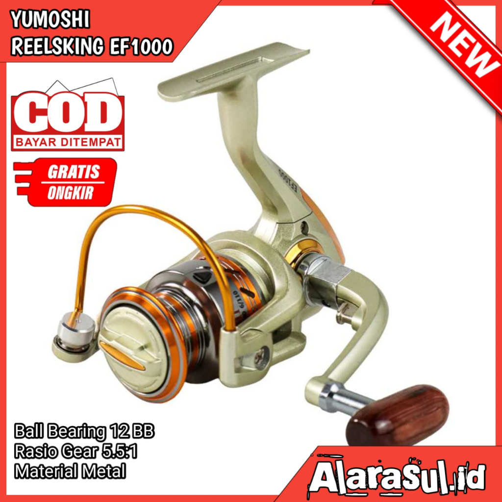 Reel Pancing Reel Yumoshi 3000 Murah BERKUALITAS Reel Pancing Rill Pancing YUMOSHI REELSKING EF1000 