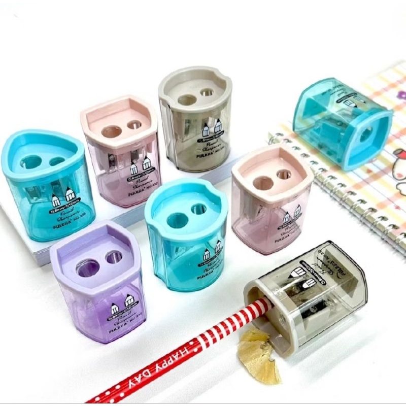 

Rautan pensil 2 lubang / pencil sharpener