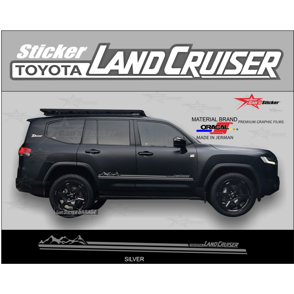 stiker samping toyota land cruiser aksesoris toyota land cruiser