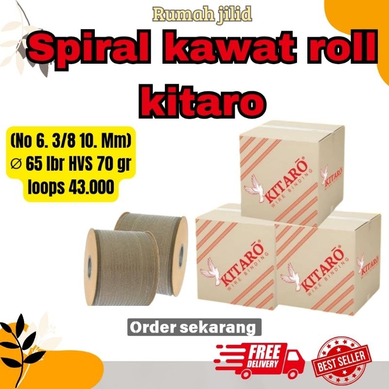 

JILID SPIRAL KALENDER KITARO 3/8" SPIRAL KAWAT ROLL MURAH