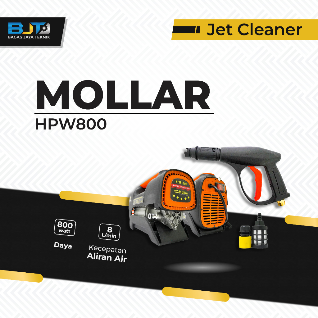 Jet Cleaner/ Mesin Steam Jet Cleaner 800 Watt MOLLAR HPW800 8L/min