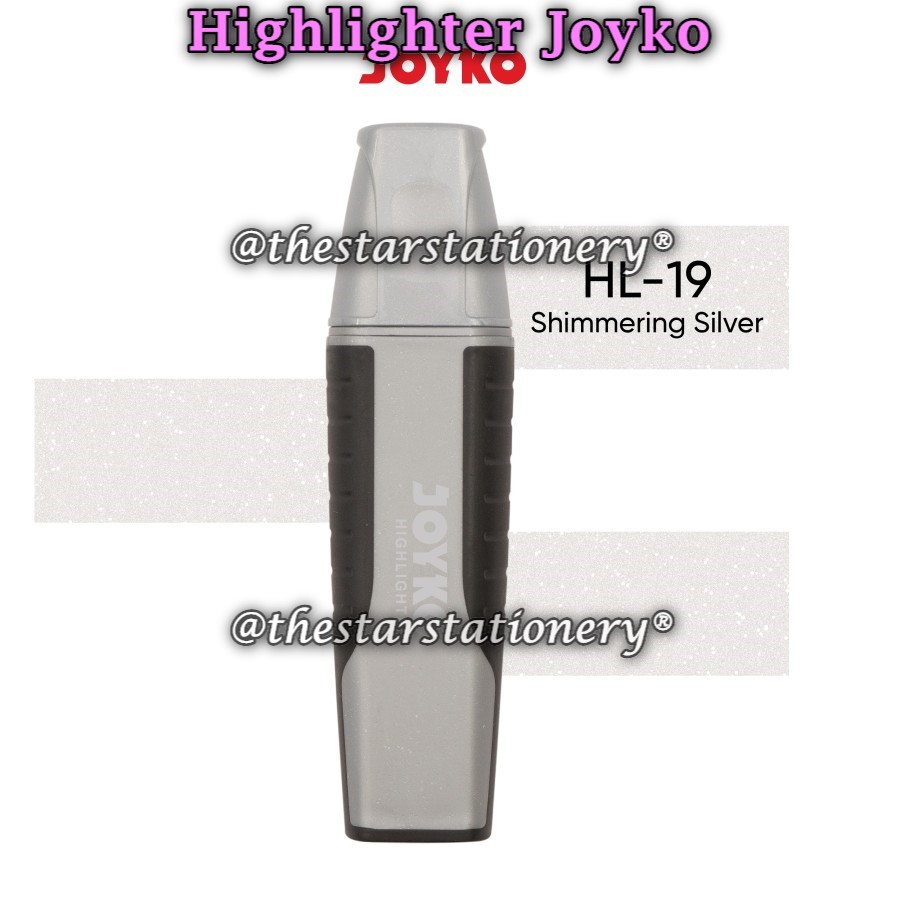 

(1 Biji) GROSIR Highlighter Joyko HL-19 Shimmering Silver / Penanda Berwarna Joyko (1 Biji)