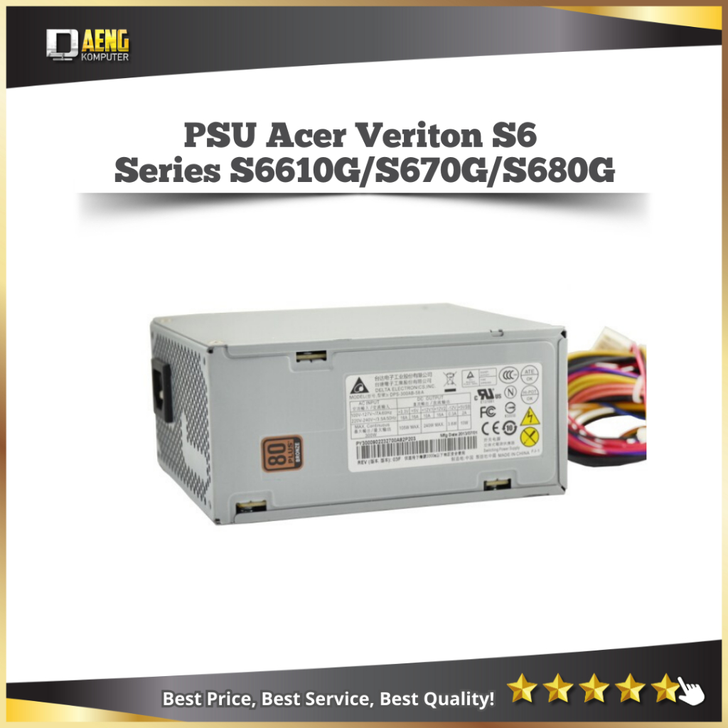 PSU POWER SUPPLY POWER SUPLAY Pc Mini Desktop Acer Veriton S6 Series S6610G S670G S680G Ori Murah