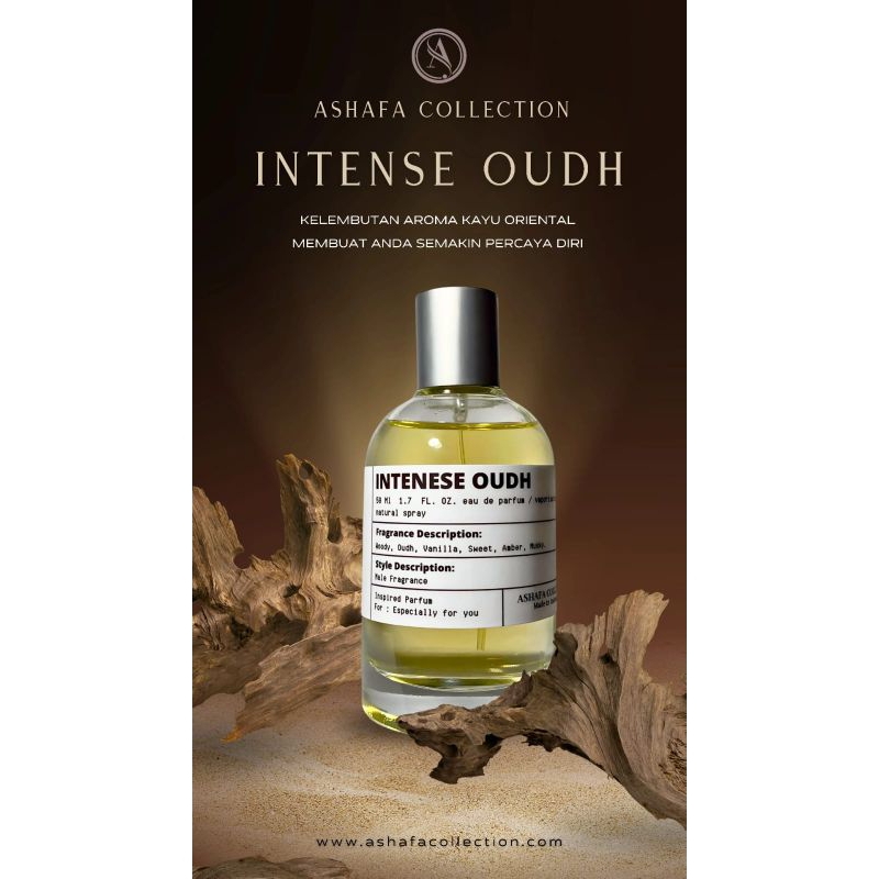 Intense oudh parfum by ashafa collection, edp 35ml & 60ml