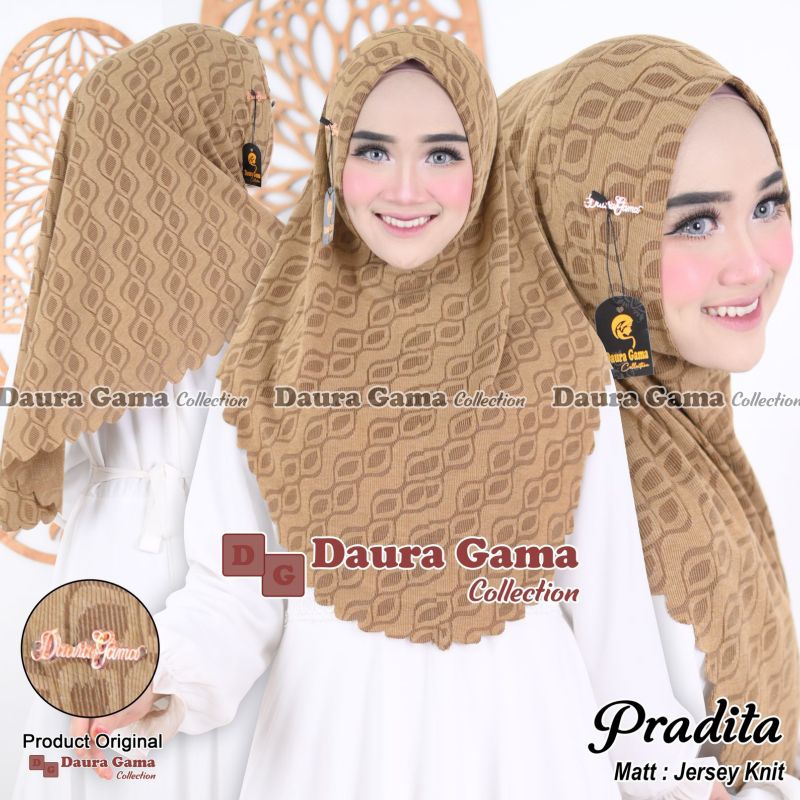 *(DAURAGAMA)PRADITA*• Matt. Jersey Knit•Hijab knit motif dauragama#hijab dauragama#