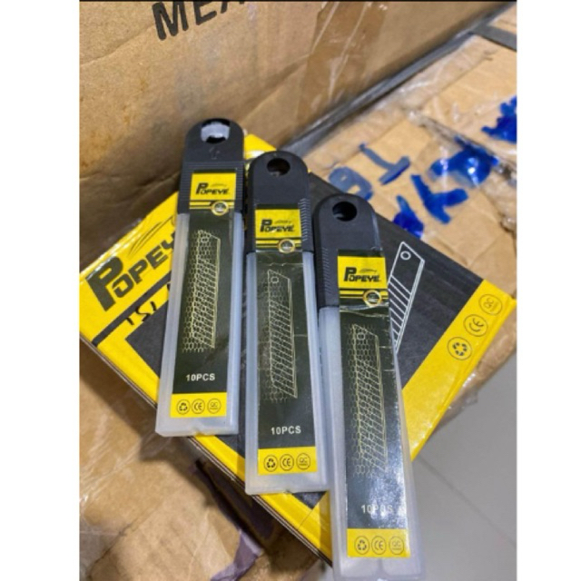 

Isi Pisau Cutter merk POPEYE per 3 tube(30pcs)