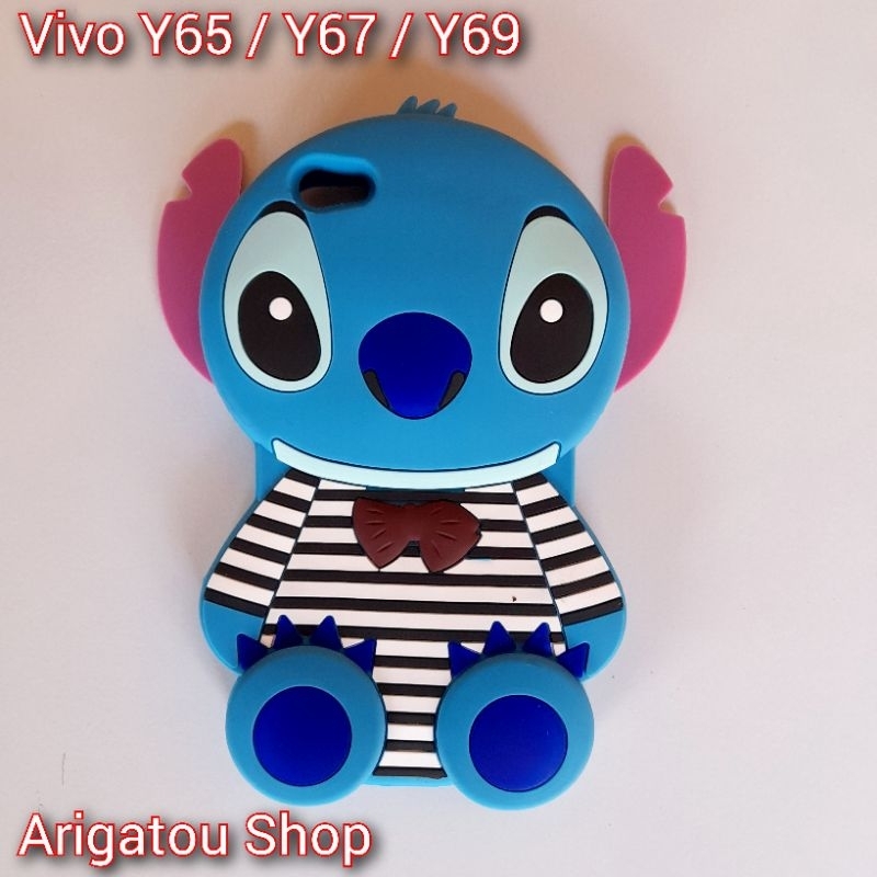 Vivo Y65 / Y67 / Y69 Case Softcase Boneka 3D Karakter Stitch