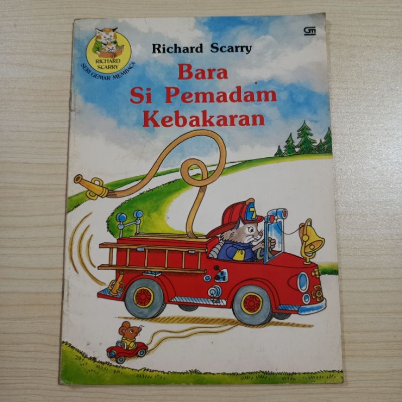 Preloved Paket Seri Gemar Membaca Richard Scarry 3 Buku (Bara Si Pemadam Kebakaran, Dokter Bobi, Lac