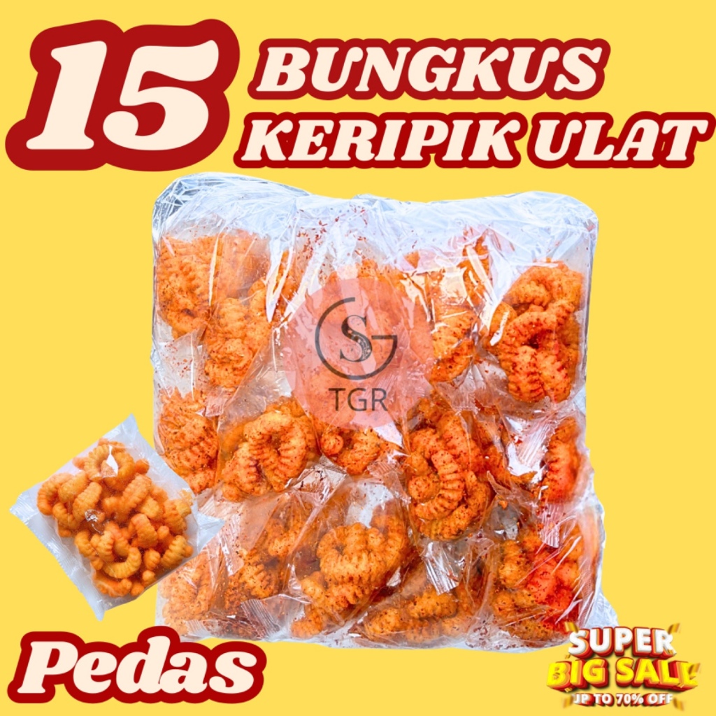 

1 Ball Keripik Ulat Isi 15 Bungkus Snack Kering