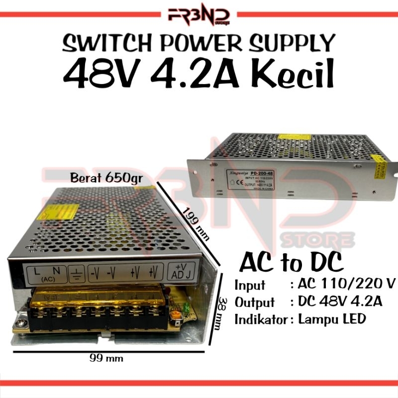 Switching Power Supply 48V 4.2A TPS