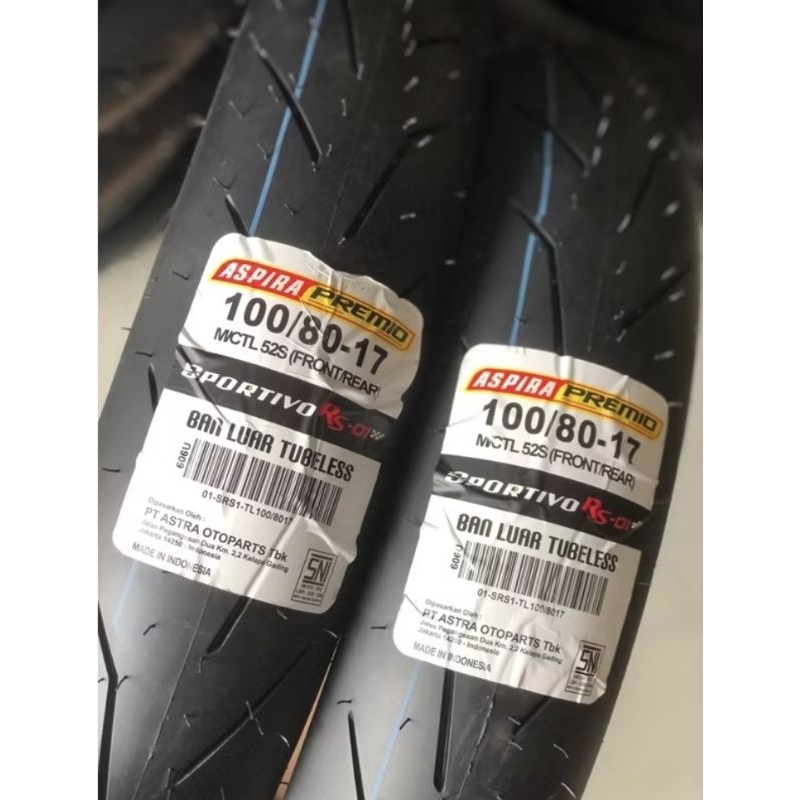 Ban Aspira Premio Soft Compound Sportivo RS-01 Ring 17 ukuran 100/80