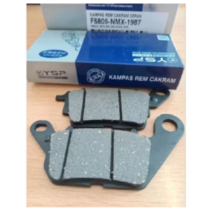 GROSIR (YSP) (harga 5 set) DISKPAD KOTAK KAMPAS REM CAKRAM DEPAN NMAX, MIO M3/NMX/YSP ORIGINAL FCC