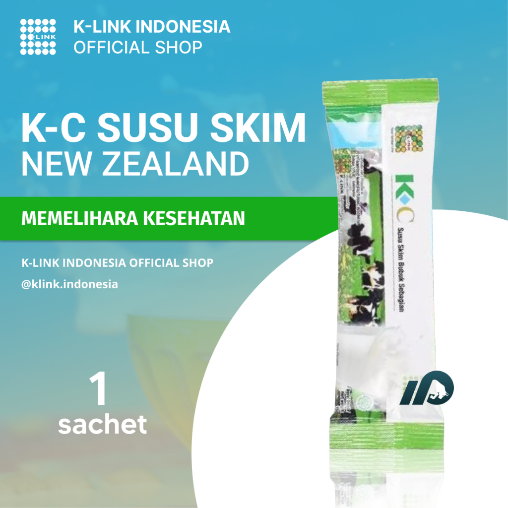 

K-C Susu Skim Bubuk (1 Sachet) Susu Skim K-Link Original Skim Milk Powder New Zealand Untuk kekebalan Tubuh Memelihara Kesehatan Tubuh K Link Official Store K-Link Original Store Attauri