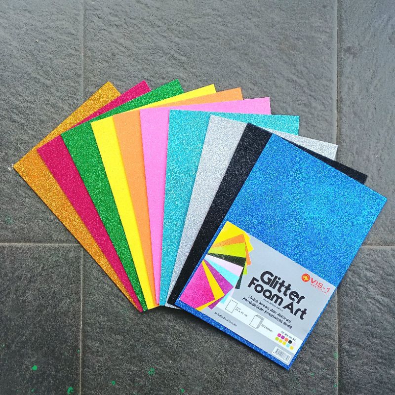 

Ay00! Busa Seni Glitter Foam Art Warna VIS-1 ( Pak ) [ Original ]