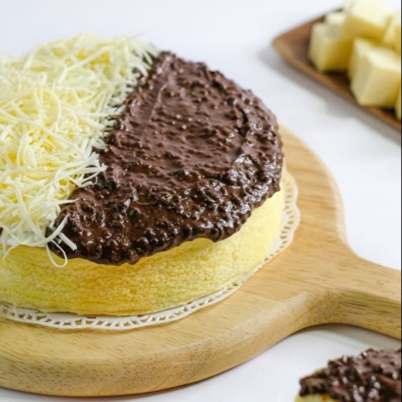 

Japanese cheese cake / Cilegon cheese cake / topping choco crunchy + cheese