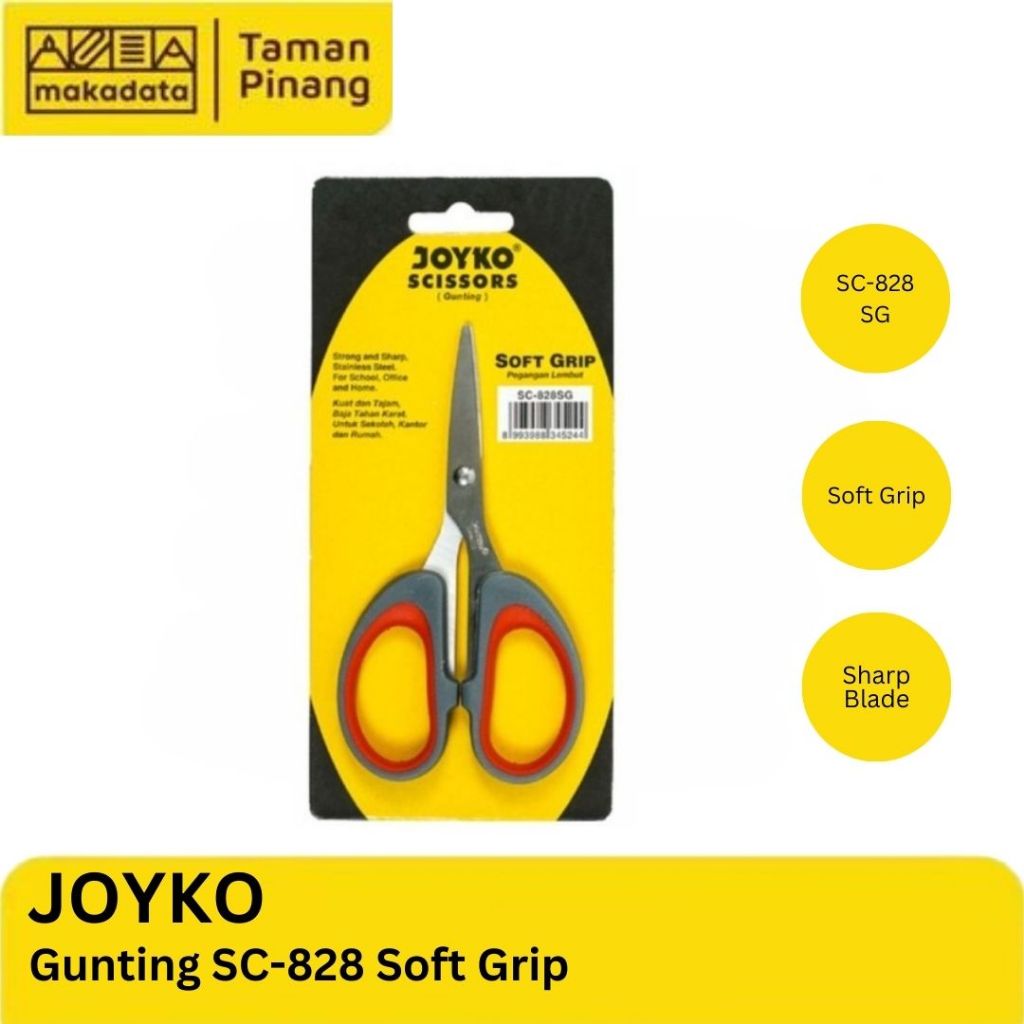 

SCISSORS / GUNTING KECIL JOYKO SC-828 SOFT GRIP (1 PCS)