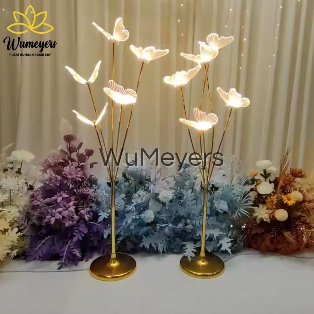 WM LAMPU STANDING FIREWORKS,BURUNG,KUPU-KUPU - LAMPU HIASAN DEKORASI WEDDING EVENT PELAMINAN HOME DE