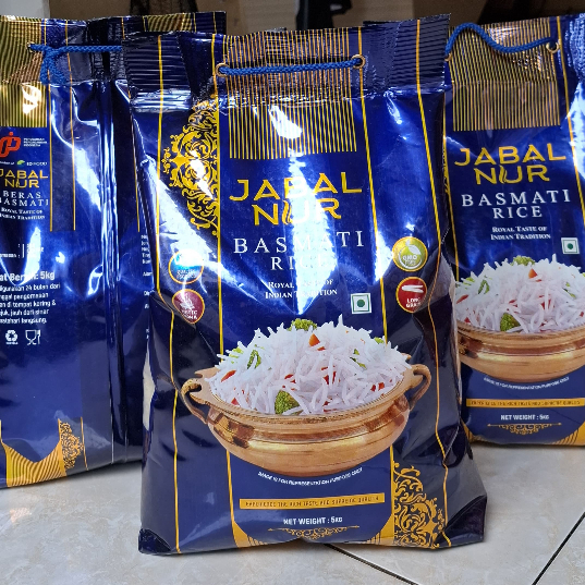 

Beras basmati Jabal Nur 1121 Kemasan Tas Asli pabrik 5kg - Basmati Premium