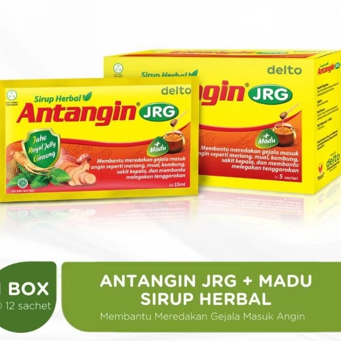 

Antangin JRG + Madu cair Sirup Herbal Antangin Meredakan Masuk Angin