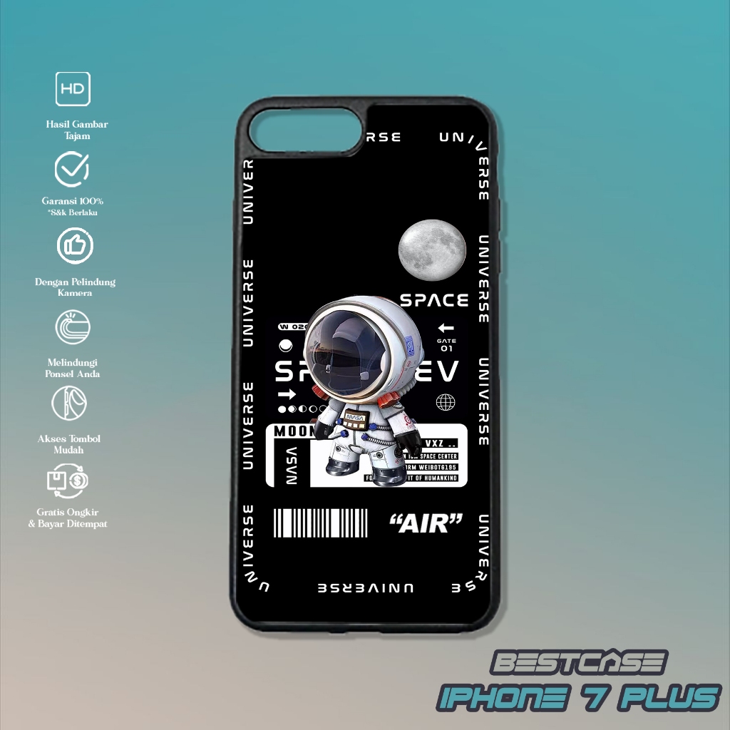 Case Iphone 7 Plus - Casing Hp Iphone 7 Plus - Motif ( PLANET ) - Silikon Hp Iphone 7 Plus - Softcas